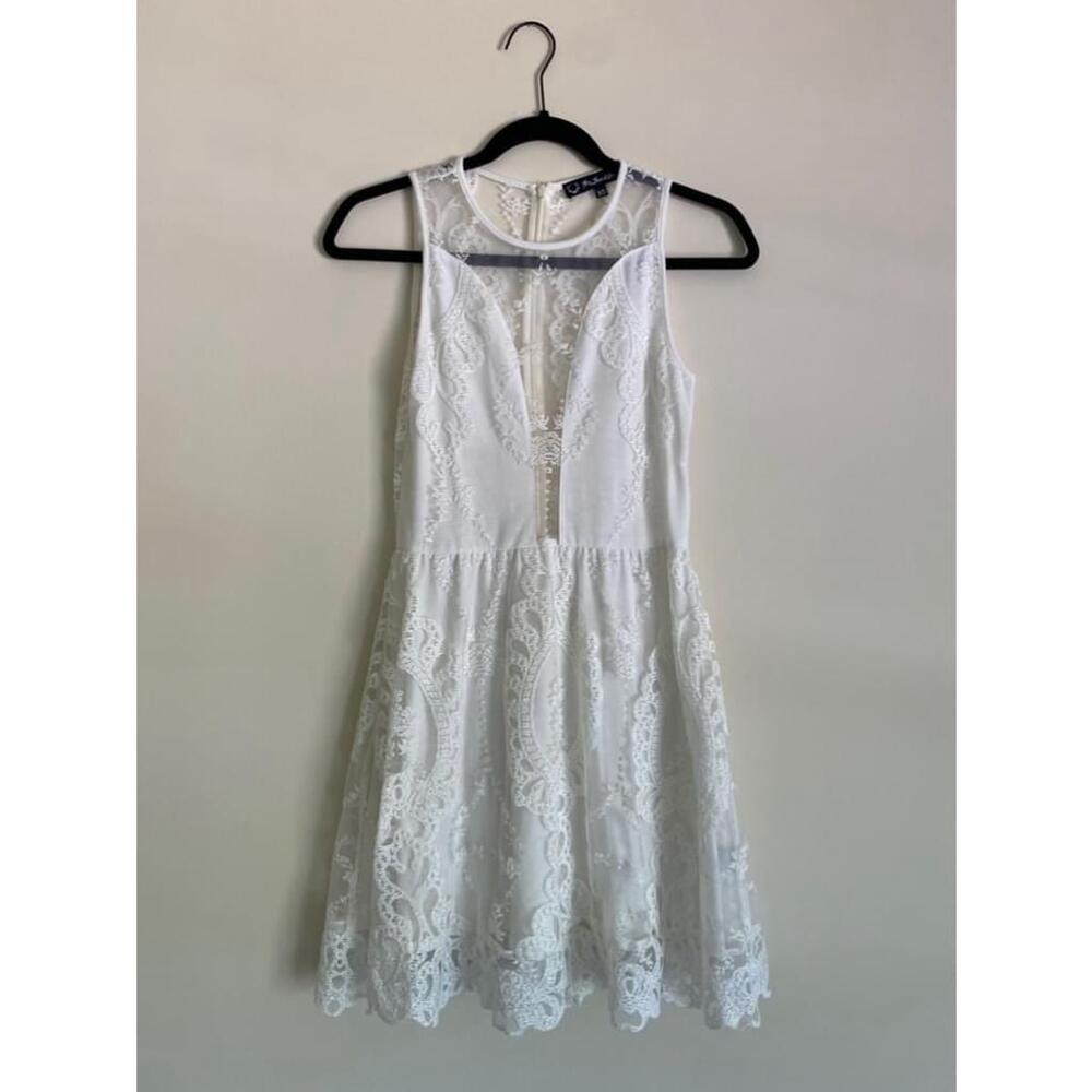 For Love & Lemons lulu White Lace mini Dress Size XS - Picture 1 of 10
